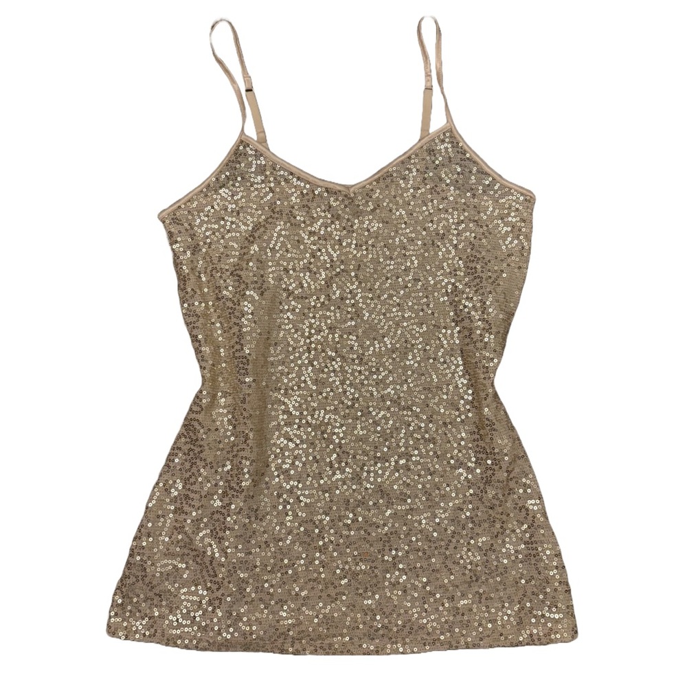 Gold Sequin Cami Top